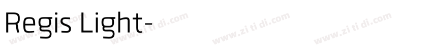 Regis Light字体转换